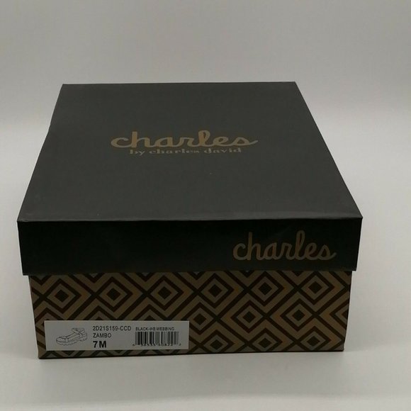 Charles by Charles David Womens Zambo Sport Sandal Black Wedge Heel 7M NEW - Picture 10 of 10